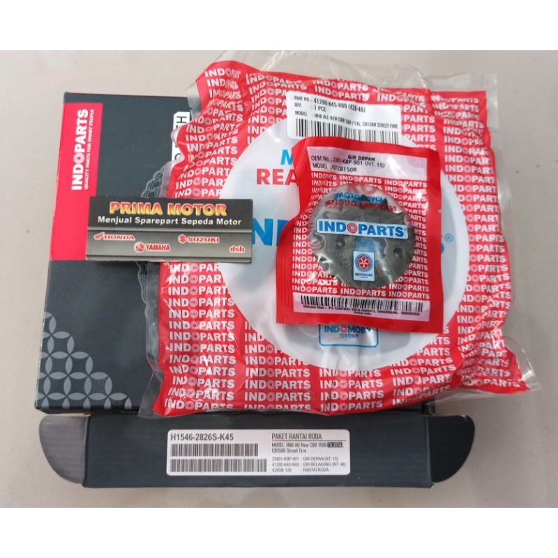 Jual GEAR SET CB150R CBR 150R NEW INDOPART GIR SET CB150R STREET