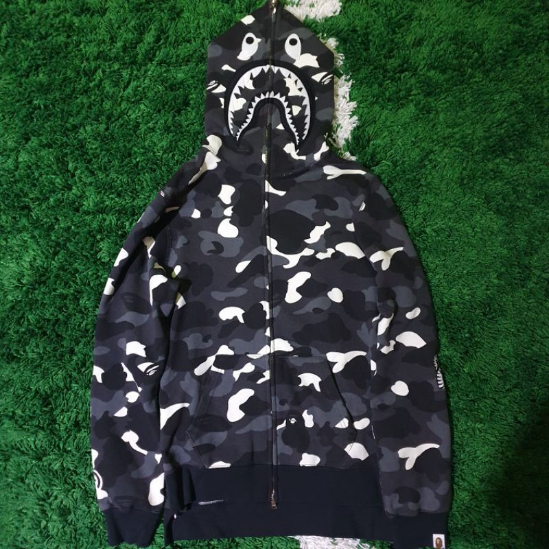 Jual Bape Shark Hoodie Full City Camo PONR Glow In The Dark Shopee Indonesia
