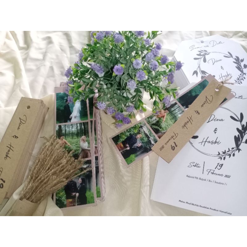 Jual UNDANGAN PERNIKAHAN HANGTAGE FREE FOTO/UNDANGAN RUSTIC/UNDANGAN ...