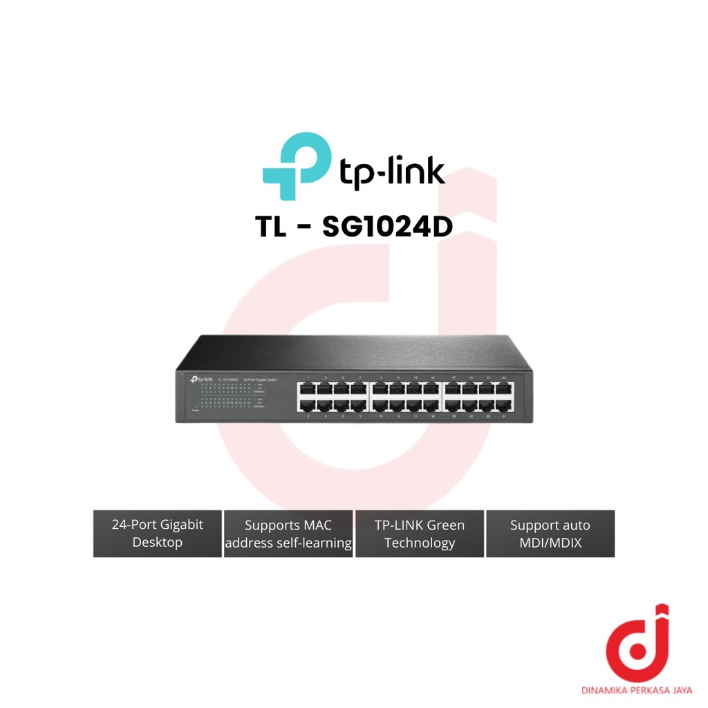 Jual SWITCH HUB TPLINK 24 PORT GIGABIT TLSG1024D Shopee Indonesia