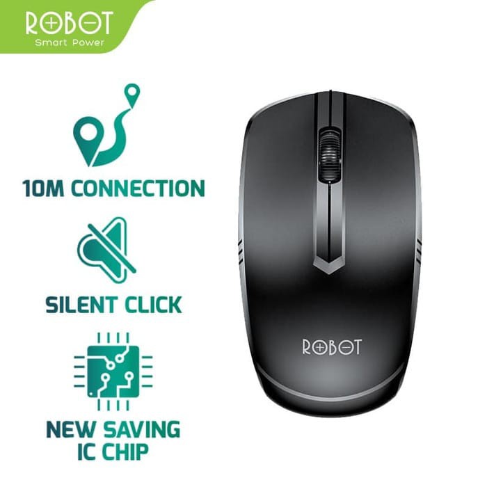 Jual ROBOTt M200 Mouse wireless Silent Key Garansi Resmi | Shopee Indonesia