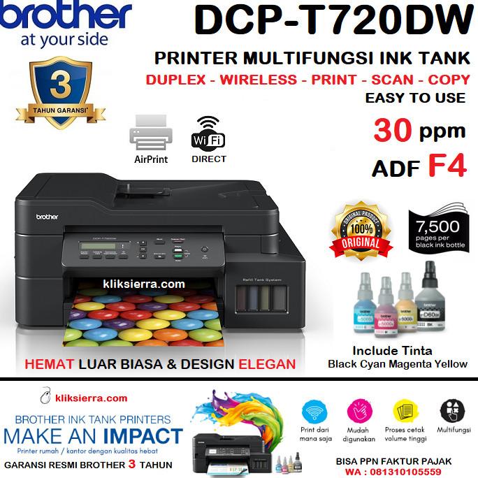 Jual BROTHER DCP-T720DW Printer Ink Tank Multifunction T720 WiFi Duplex ...