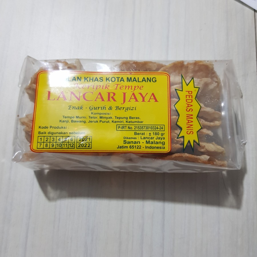 Jual Kripik Tempe Lancar Jaya Khas Malang Shopee Indonesia