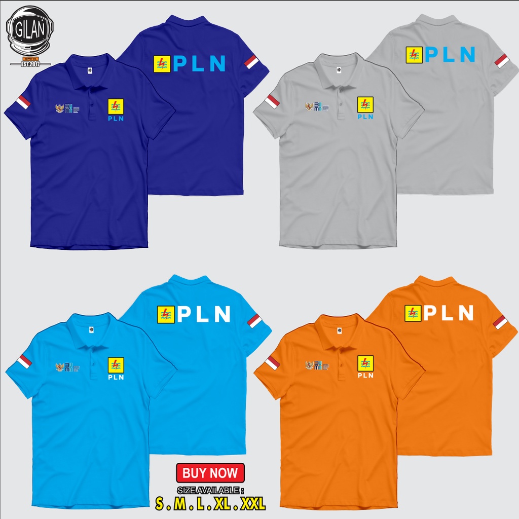 Jual Polo Shirt Kaos Kerah Pln Persero Perusahaan Listrik Negara Bumn Sakazuki Shopee Indonesia