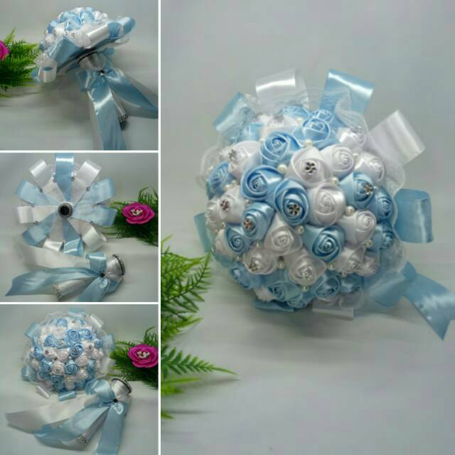 Jual HAND BUCKET KC0129 PITA SATIN - BUKET BUNGA TANGAN PENGANTIN ...