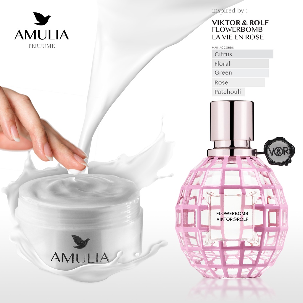 Jual Amulia Body Lotion Flowerbomb La VIe En Rose 50gr (Inspirasi