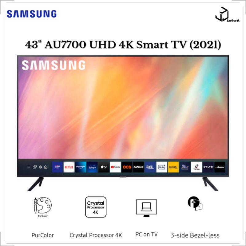 Jual Samsung Led Ua43au7700 Smart Tv Led 43 Inch Crystal Uhd 4k 43au7700 Shopee Indonesia 5956