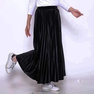 Rok Plisket Bludru Premium Velvet Skirt Rok Plisket Bludru Panjang