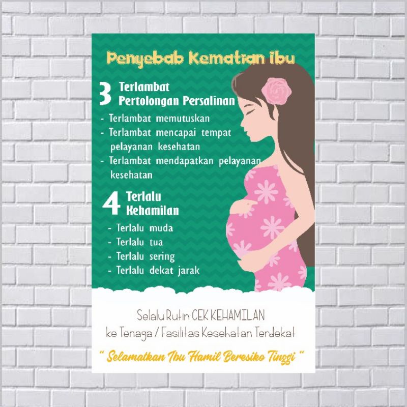 Jual Poster Kebidanan Penyebab Kematian Pada Ibu Hamil Shopee Indonesia