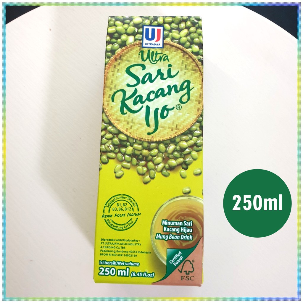 Jual Ultra Sari Kacang Hijau Minuman Kemasan Kotak 250ml Shopee Indonesia