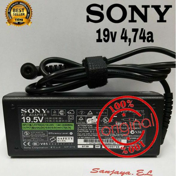 Jual Charger Adaptor TV LCD LED SONY BRAVIA VGP AC19V42 19 5V 4 74A ORIGINAL Shopee Indonesia