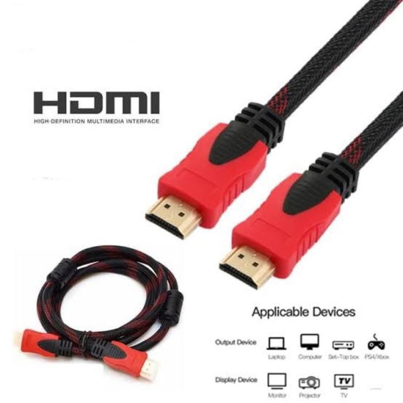 Jual Kabel HDMI to HDMI 1,5M Kabel HDMI Jaring | Shopee Indonesia