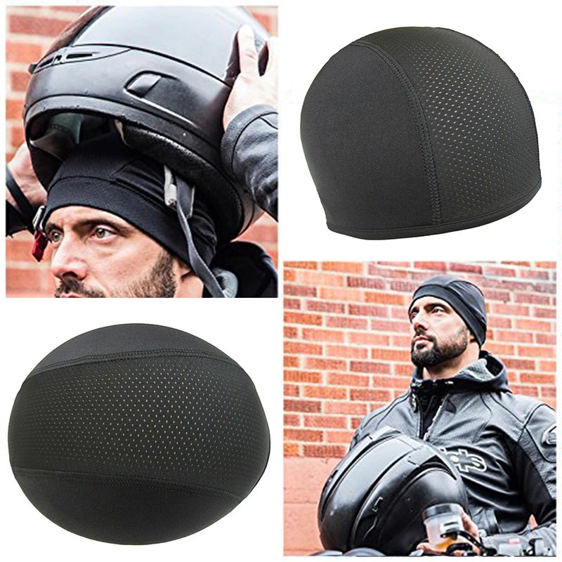 Jual Topi Cover Beanie dalam pelindung kepala helm motor sepeda inner ...