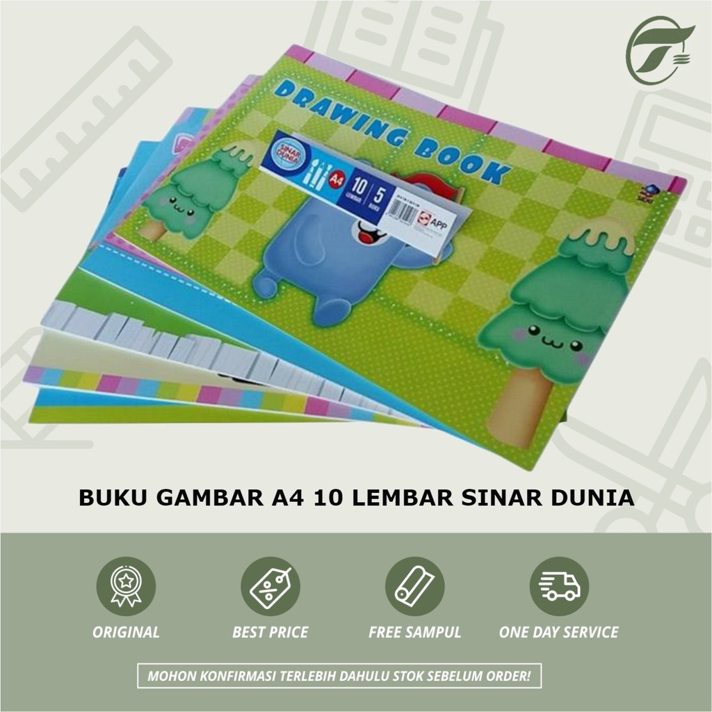 Jual BUKU GAMBAR DRAWING BOOK A4 SINAR DUNIA | Shopee Indonesia