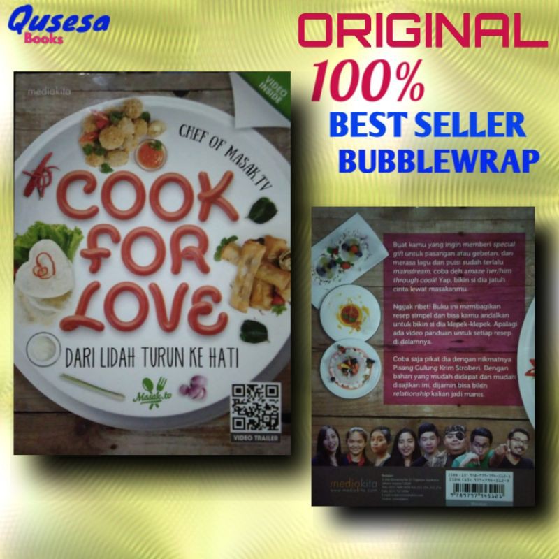 Jual COOK FOR LOVE,dari lidah turun ke hati(Original 100%) | Shopee ...