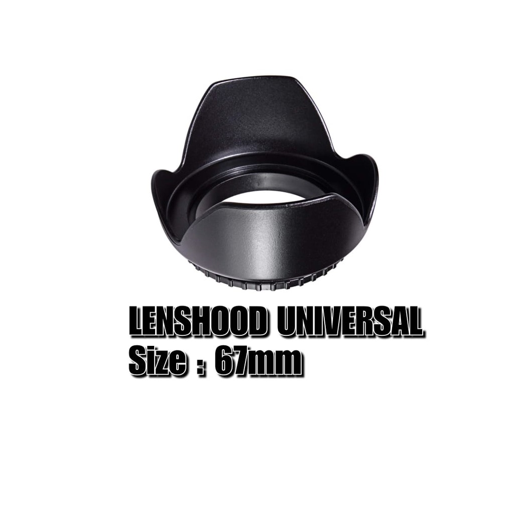 Jual LENS HOOD UNIVERSAL 67MM Shopee Indonesia