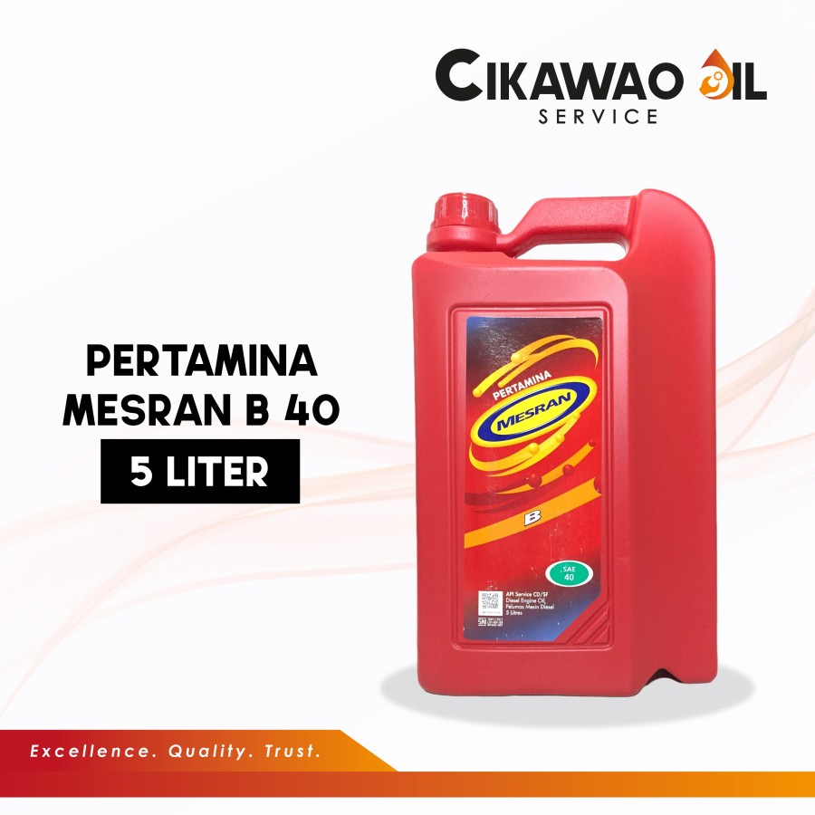 Jual Oli Mesin Mesran B SAE 40 5L (Untuk Mobil Diesel) | Shopee Indonesia