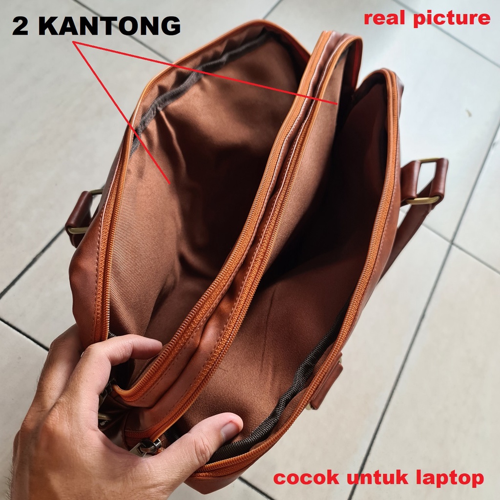 Jual Tas Laptop Pria Kerja Kantor Kulit Asli Premium | Shopee Indonesia