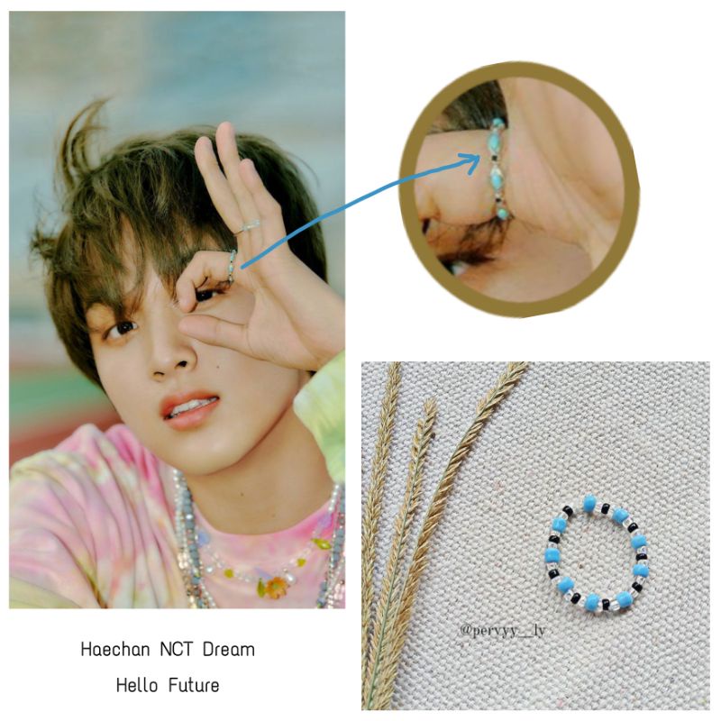 NCT Dream Hello Future Ring - Cincin Kpop - Cincin Manik Beads