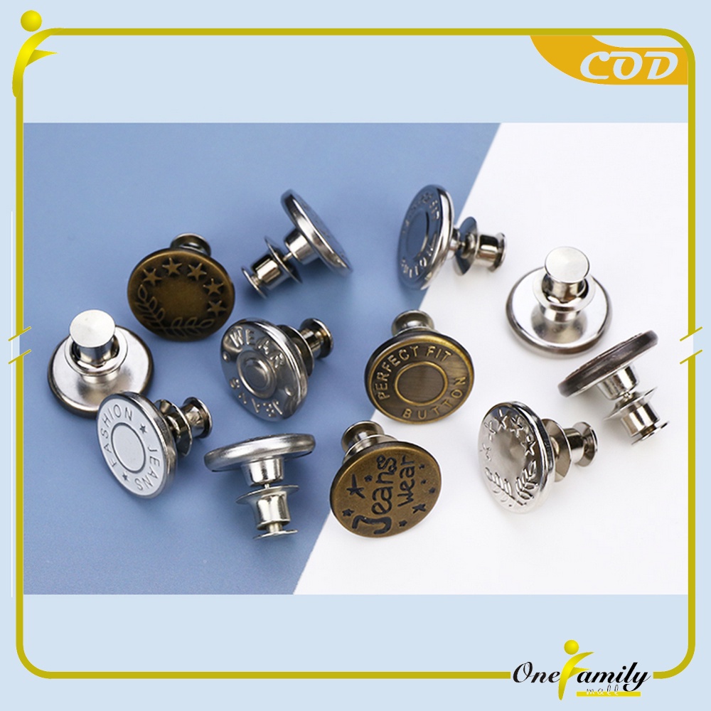 Jual ONE-P202 Kancing Celana Jeans Kancing Jepret Pinggang Adjustable ...