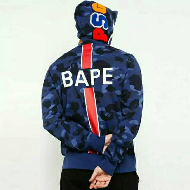 Hoodie Bape shark PSG authentic original premium
