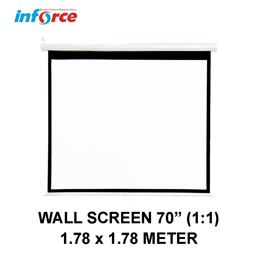 Jual Inforce Wall Screen Projector 70 1 1 Layar Proyektor Manual