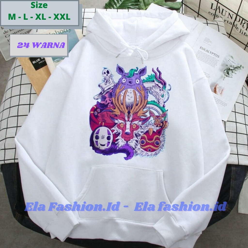 Jual Totoro Studio Ghibli Hoodie Sweater Jaket Kawaii Wibu Anime