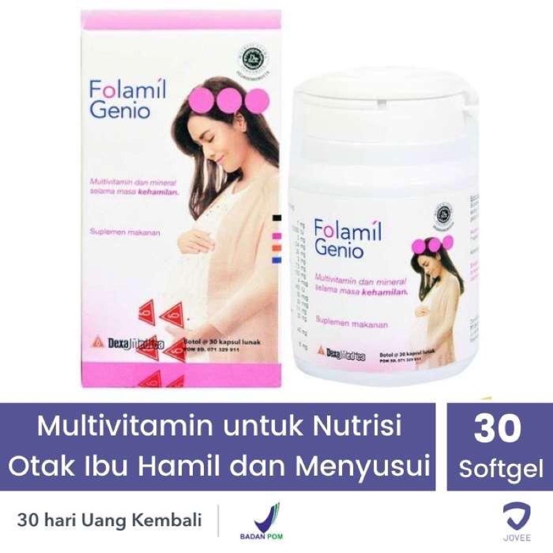 Jual VITAMIN FOLAMIL GENIO - Multivitamin Untuk Nutrisi Otak Ibu Hamil ...