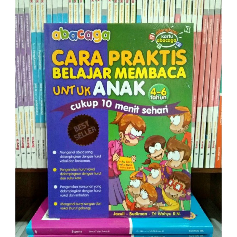 Jual Buku Abacaga, Cara Praktis Belajar Membaca Untuk Anak Usia 4-6 ...