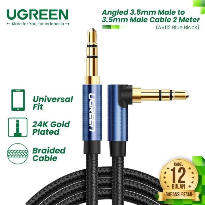 Jual Ugreen Auxiliary Cable Meter Kabel Audio Jack Mm Aux M