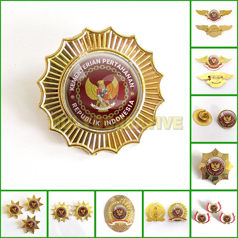 Jual Pin Kemhan Pin Bros Wing Logo Kementerian Pertahanan Logo Baru