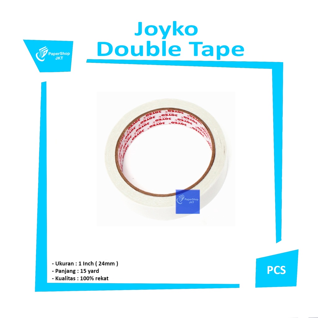 Jual Joyko Double Tape 24mm 1 Inch X 15 Yard Roll Shopee Indonesia