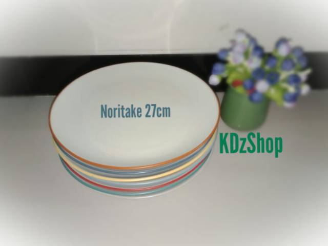 Jual 00562 Piring Makan Keramik Colorwave 27cm / Piring Keramik ...