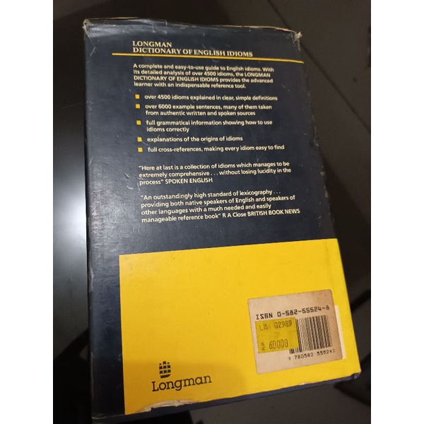 Jual LONGMAN DICTIONARY OF ENGLISH IDIOMS | Shopee Indonesia