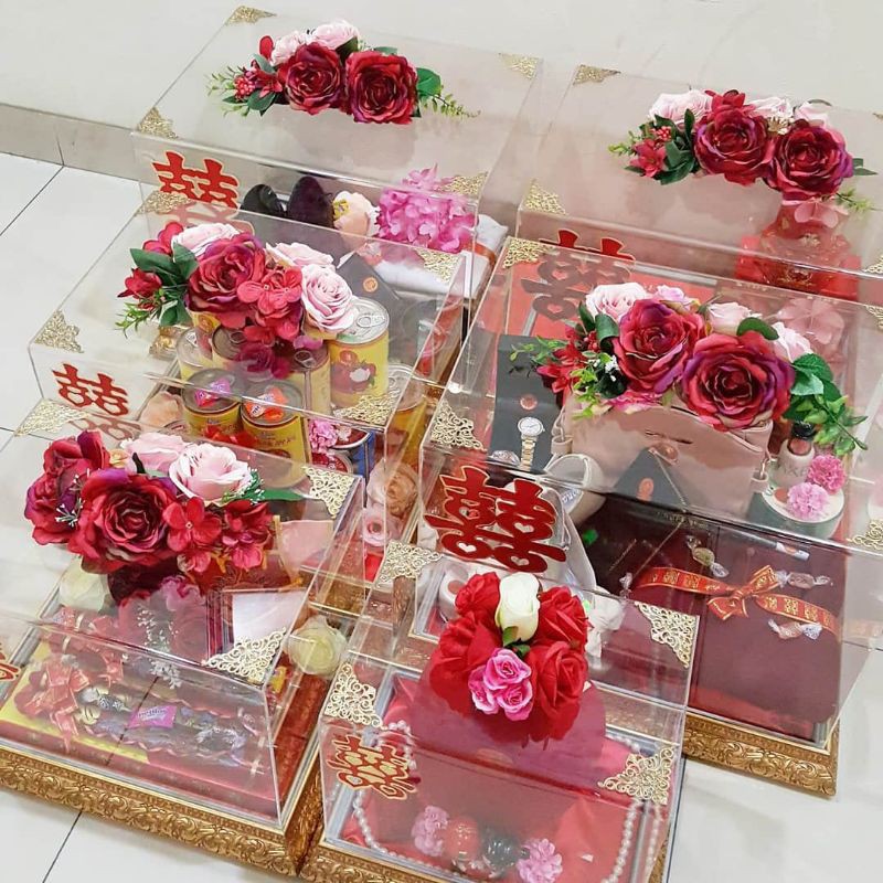 Jual Kotak Hantaran Seserahan Akrilik Acrylic 35 Box Shopee Indonesia