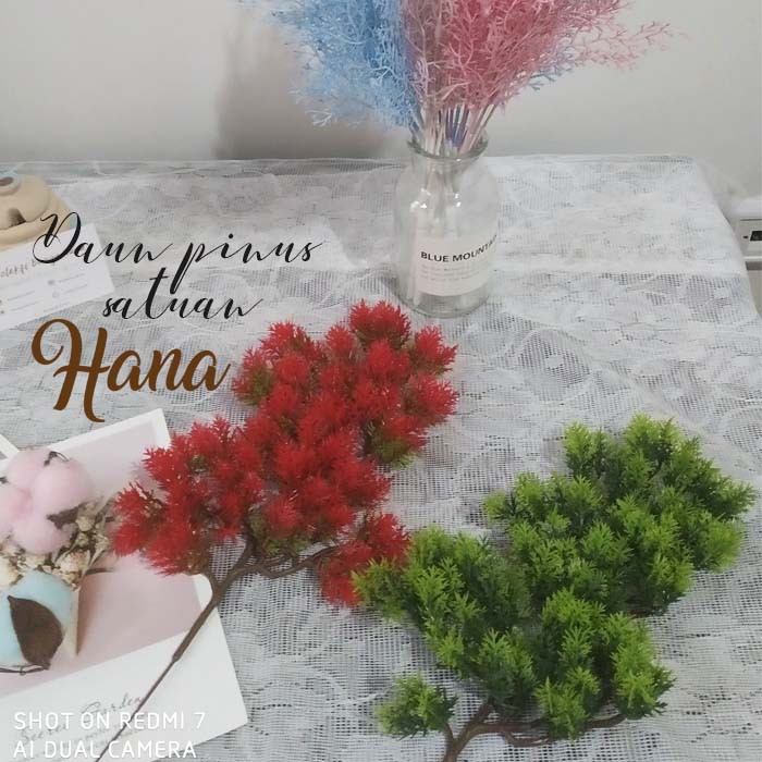 Daun Pinus Artificial/Daun pohon dekorasi/daun plastik