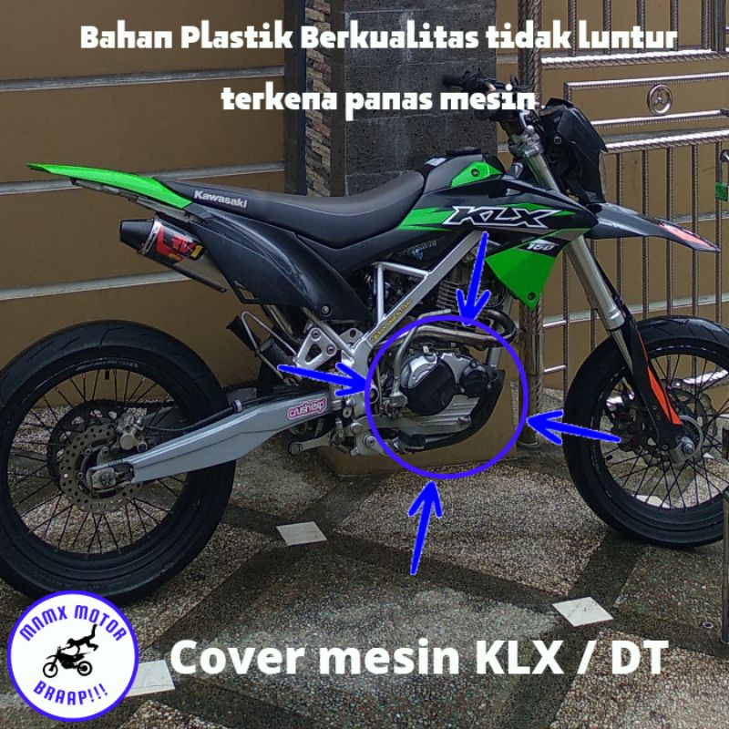 Jual Engine guard Klx 150/ Tutup set mesin Klx 150 & tutup bawah rangka