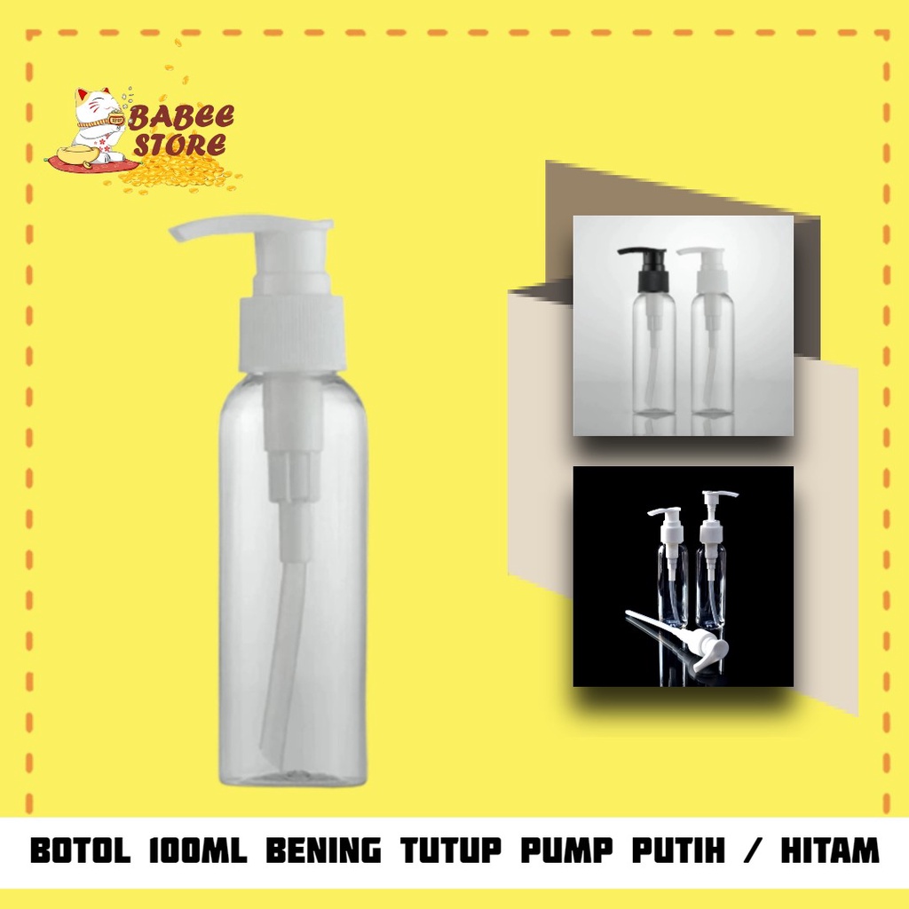 Jual BABEE BOTOL PLASTIK PUMP 100ML / BOTOL PLASTIK 100 ML / BOTOL ...