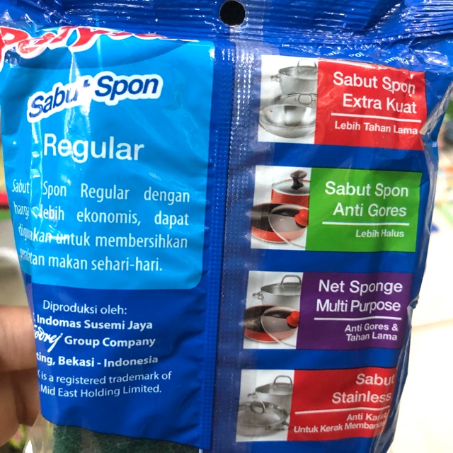 Jual Sabut Sponge Polytex Serbaguna Reguler POLYTEX Spon Reguler ...