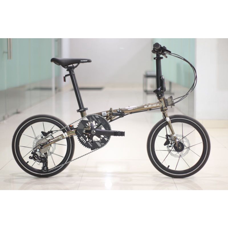 Jual ( HOT ITEM) Sepeda Lipat 16 ELEMENT TROY X SPEED BLACK CHROME ...