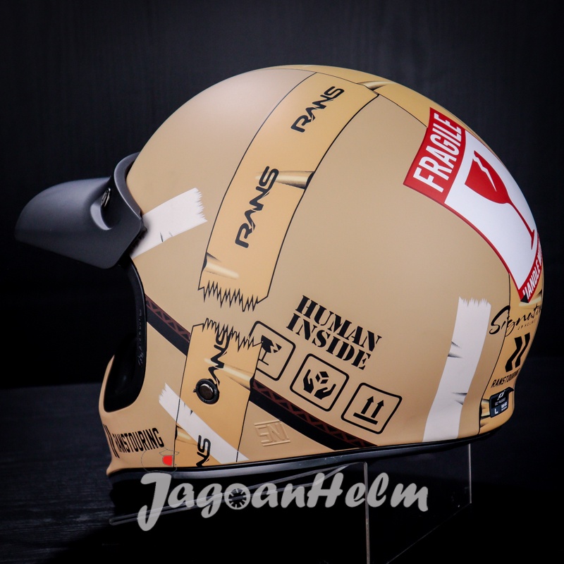 Jual JPX HELM JP SIGNATURE HUMAN INSIDE RANS SE | CAPUCCINO DOFF ...