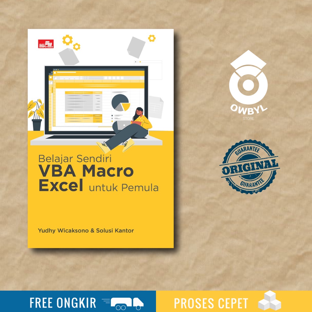 Jual buku belajar sendiri vba macro excel untuk pemula shopee indonesia