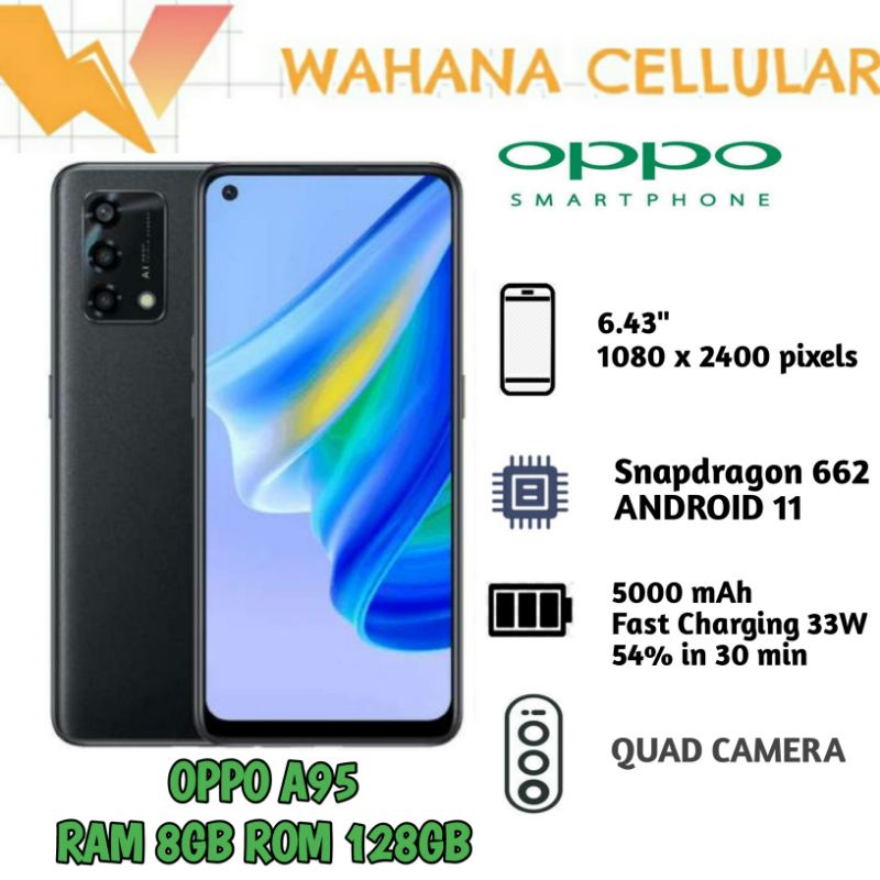 Jual Hp Oppo A95 Ram 8 128 Gb Oppo A 95 Ram 8gb Rom 128gb Garansi