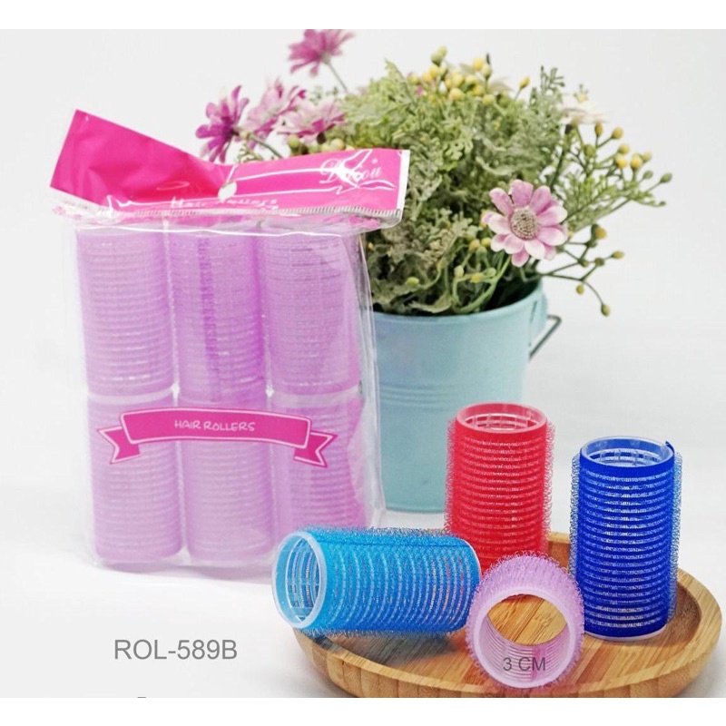 Jual ROL RAMBUT 6 PCS ROLL POLOS WARNA | Shopee Indonesia