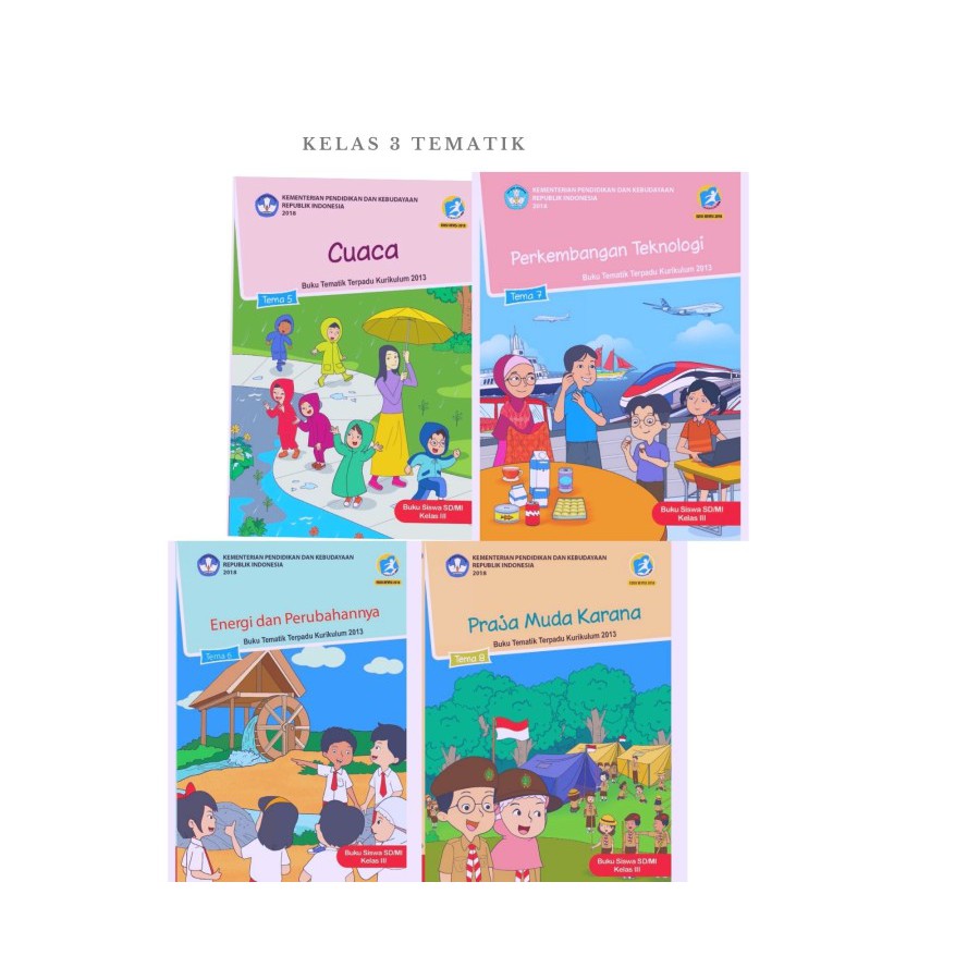Jual BUKU PAKET TEMATIK SD KELAS 3 TEMA 5-8 | Shopee Indonesia
