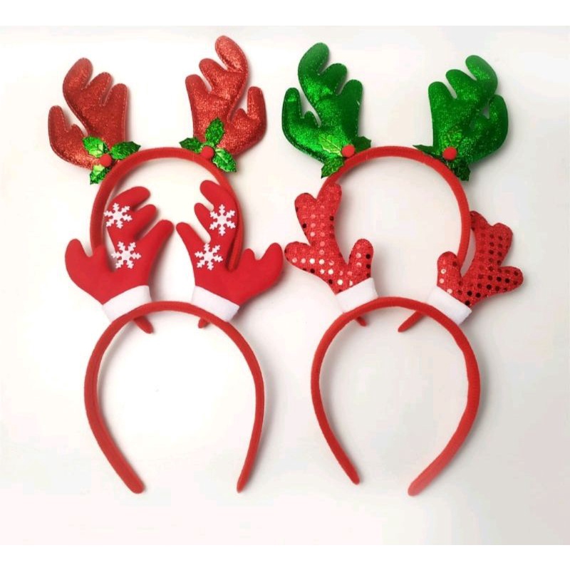 Jual Bando Natal Tanduk Rusa / Hand Band Merry Christmas / Bando Natal ...