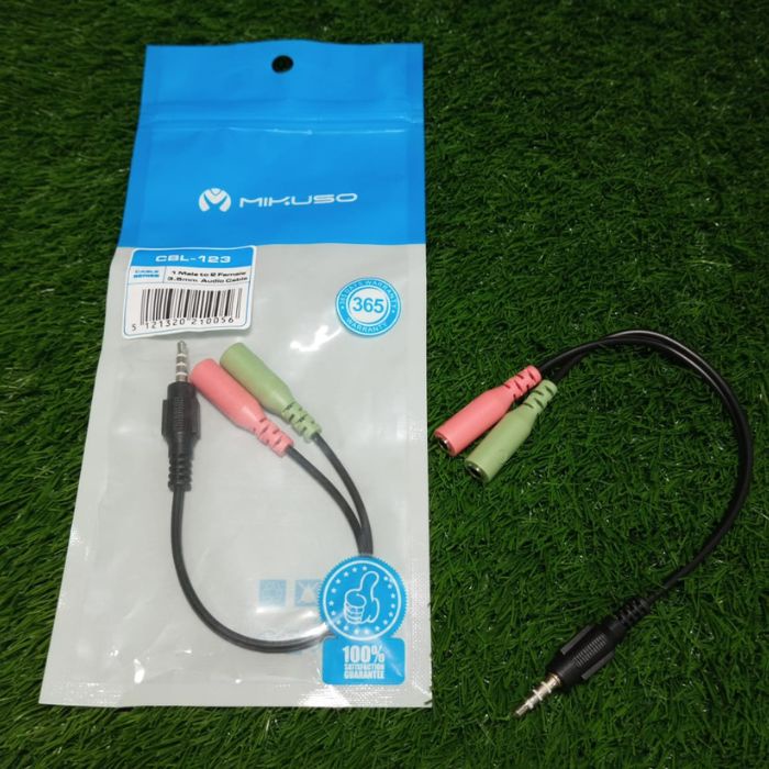 Jual KABEL AUX SPLITTER JACK 3.5mm NISUTA/MIKUSO CBL-123 | Shopee Indonesia