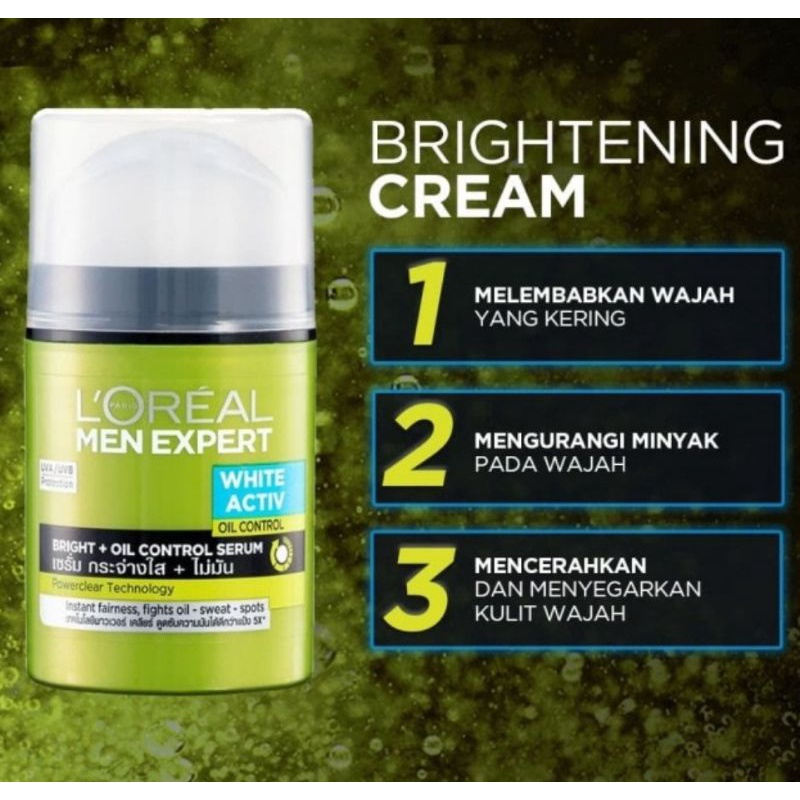 Jual Loreal Paris Men Expert White Active Bright Oil Control Moisturizer 50 Ml Shopee Indonesia 4826