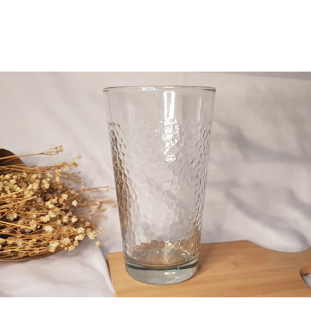 Jual Gelas Kaca Clear Glass Hammered Glass Cup Transparan Beling Shopee Indonesia 2331