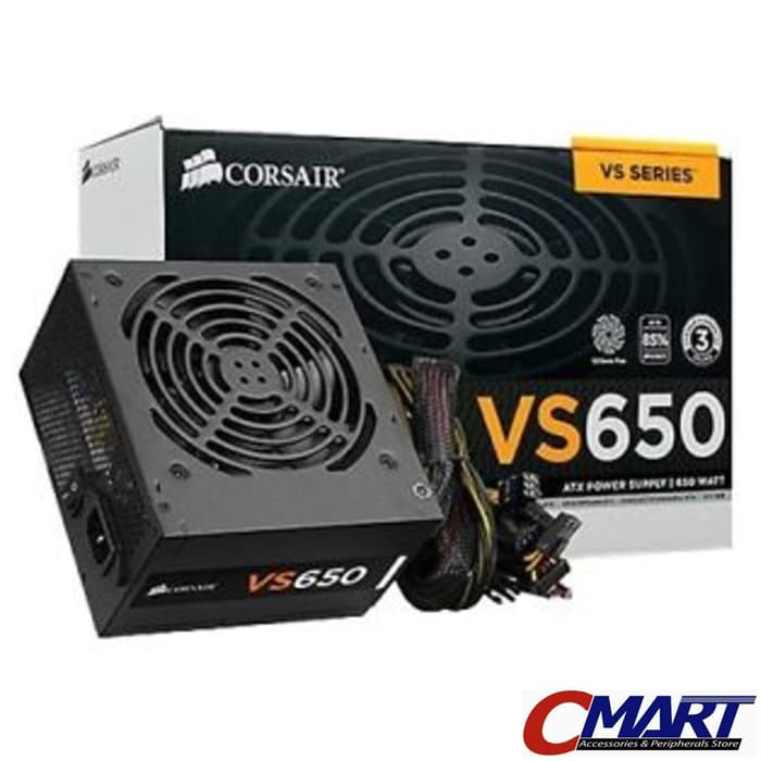 Jual TERMURAH Corsair VS Series VS650 PSU ATX Power Supply True Gaming ...